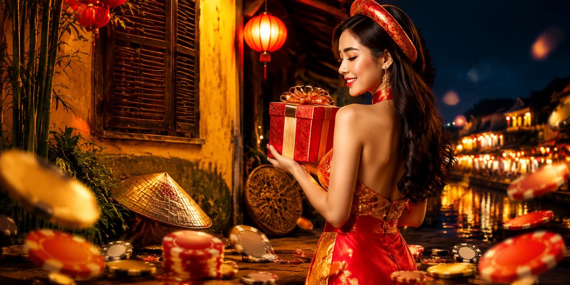 Người dùng tại Hội An cầm nón lá ngồi theo dõi kết quả xổ số và cá cược